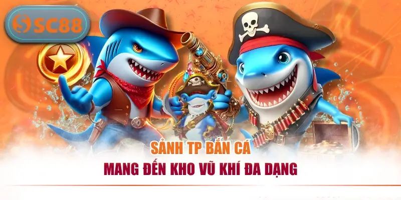 Sảnh TP bắn cá mang đến kho vũ khí đa dạng